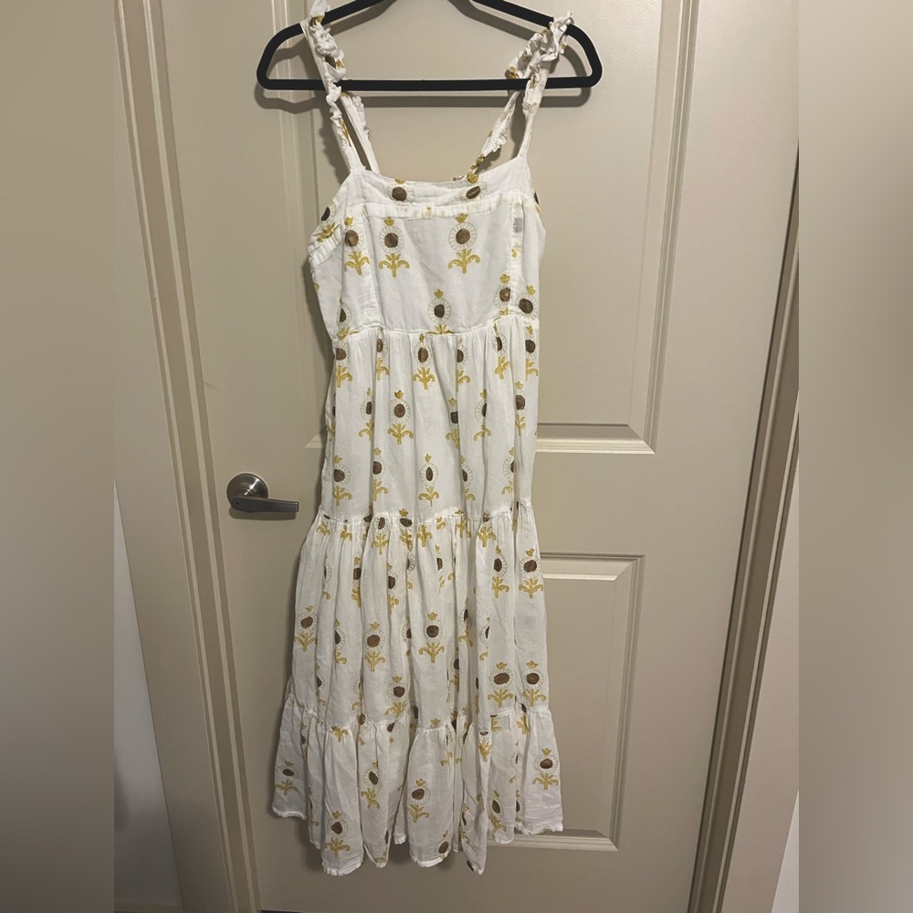 Oliphant criss cross midi dress